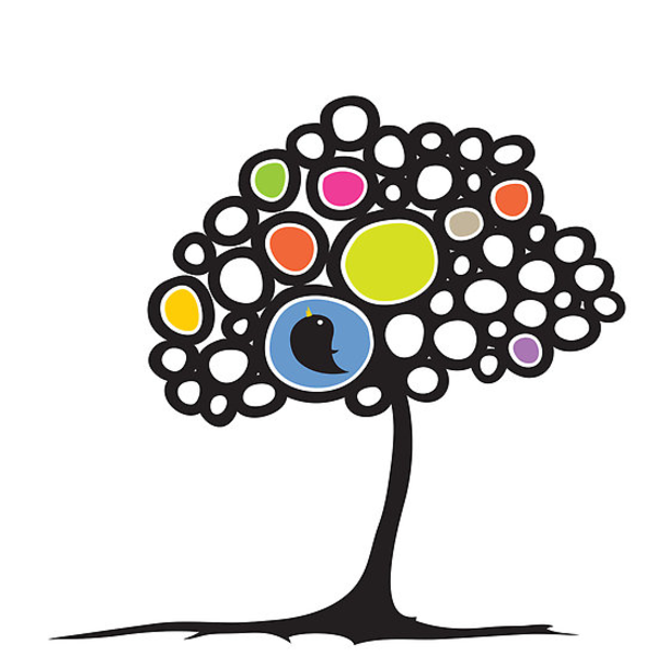 Bird In Tree Clip Art