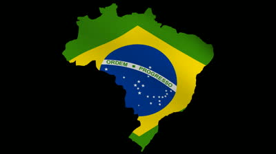 Brazil Flag Map