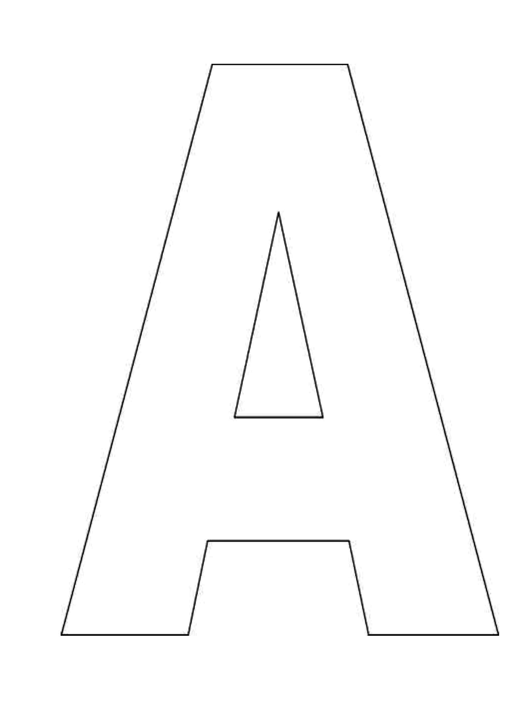 Printable Single Alphabet Letters - Printable World Holiday