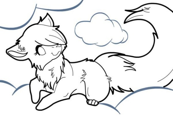 Simple Wolf Drawings