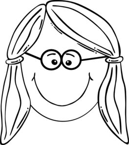 Girl Faces Colouring Pages