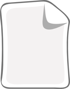 Blank White Paper Cartoon Clip Art - vector clip art ...