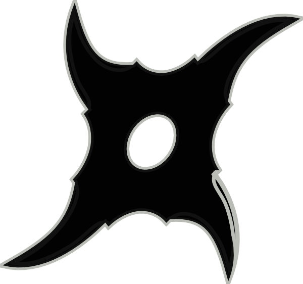 Ninja Throwing Star Clipart