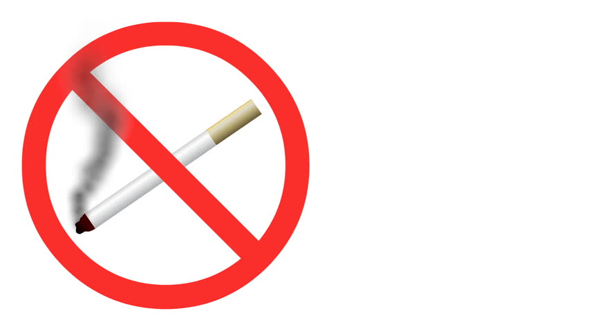 Iconic No Smoking Symbol Animating On Stock Footage Video 9417164 ...