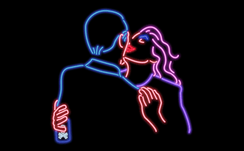 gif happy sad animated gif neon bad mood artists on tumblr neon ...