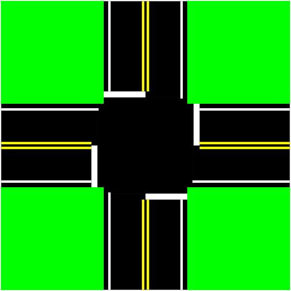 Street Intersection Clipart