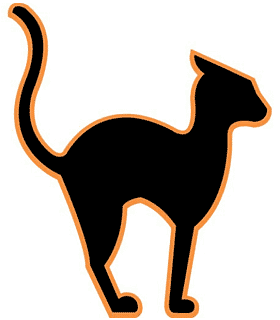 Halloween Black Cat Clipart
