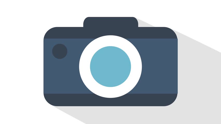 Silver Photo Camera Isolated On Green Screen (30fps, Loop ...