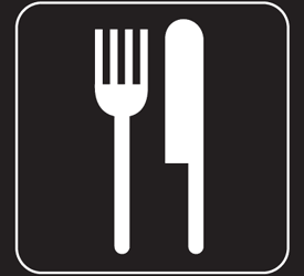 Lunch Room Engraved Graphic Symbol Signs from Seton.com, Stock ...