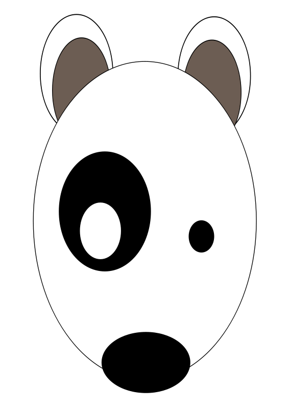 Bullterrier head, bujung,Bull terrier cartoon,dog Bullterrier Free ...