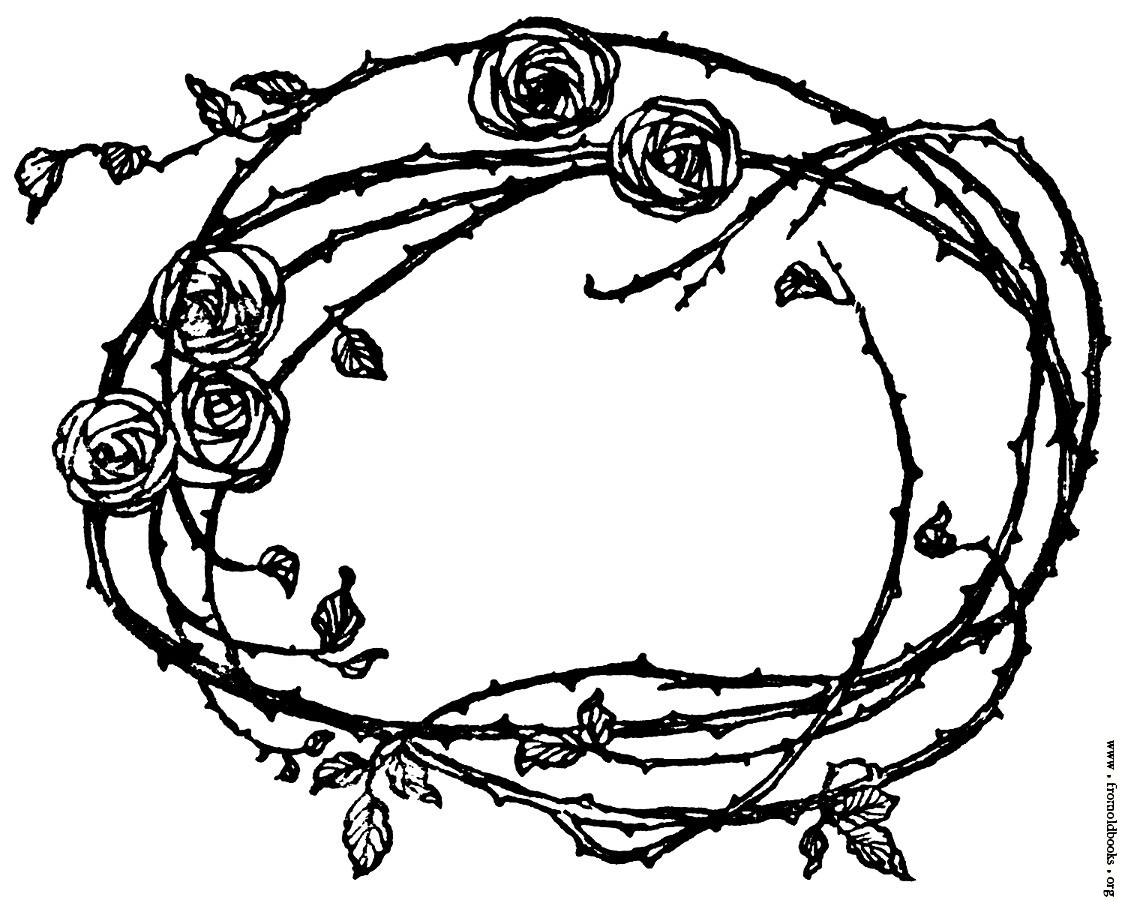 Victorian Border Colouring Pages Page 2