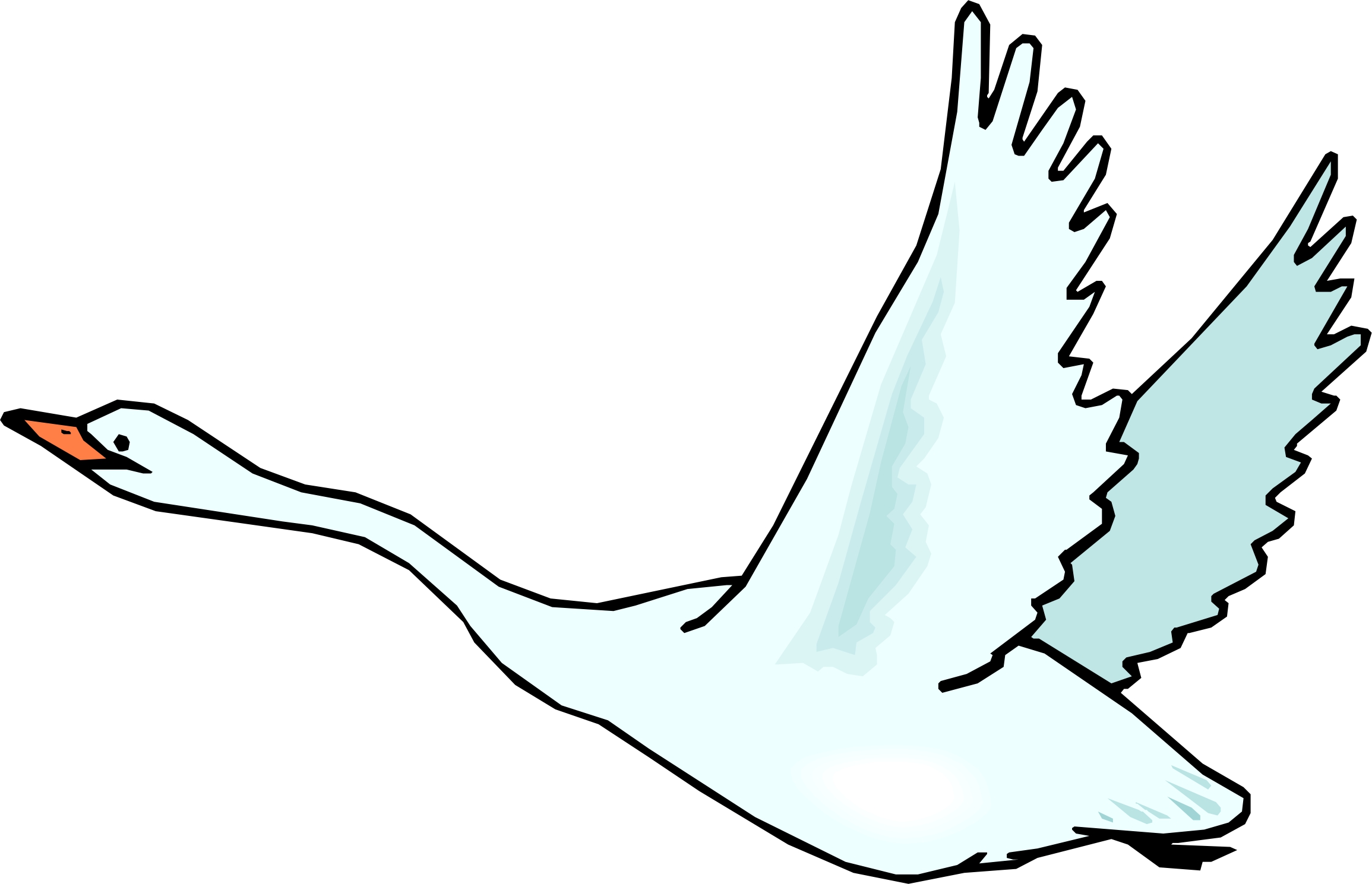 Goose Cartoon Clipart