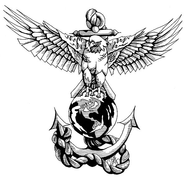 Eagle Globe And Anchor | Free Download Clip Art | Free Clip Art ...