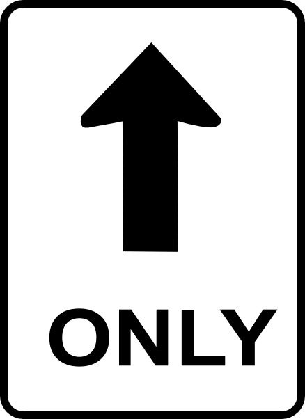 One Way Clipart