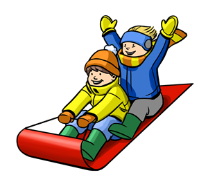 Snow Sled Clipart