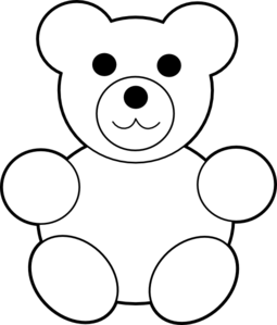 Gummy Bear Black And White Clipart