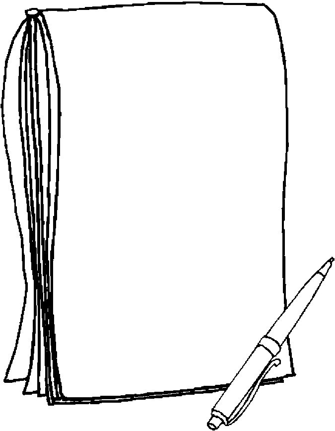 Note Pad Frame Coloring Page - Color Book