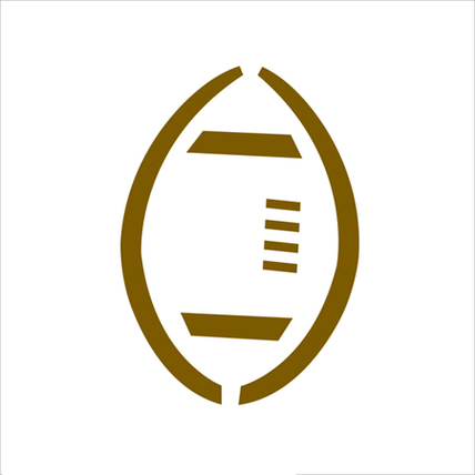 Football Stencil Printable Clipart - Free to use Clip Art Resource