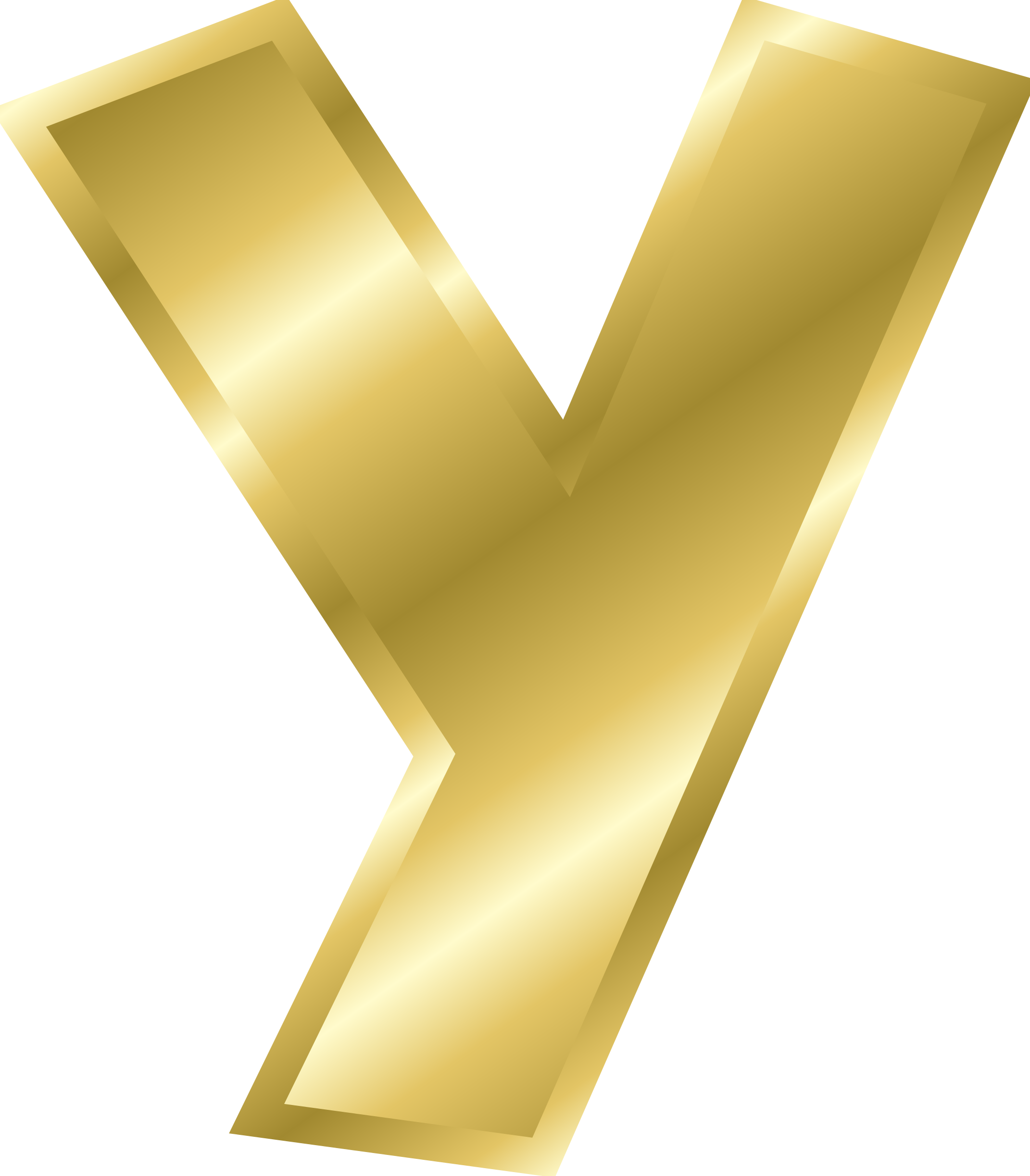 Clipart - Effect Letters alphabet gold