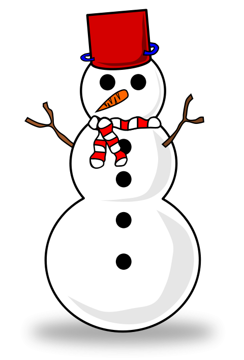 Vintage Snowman Clipart