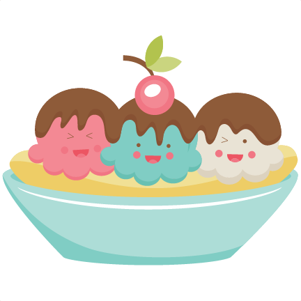 Banana split clip art