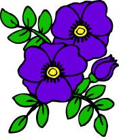 Violet Flower Clip Art - Free Clipart Images