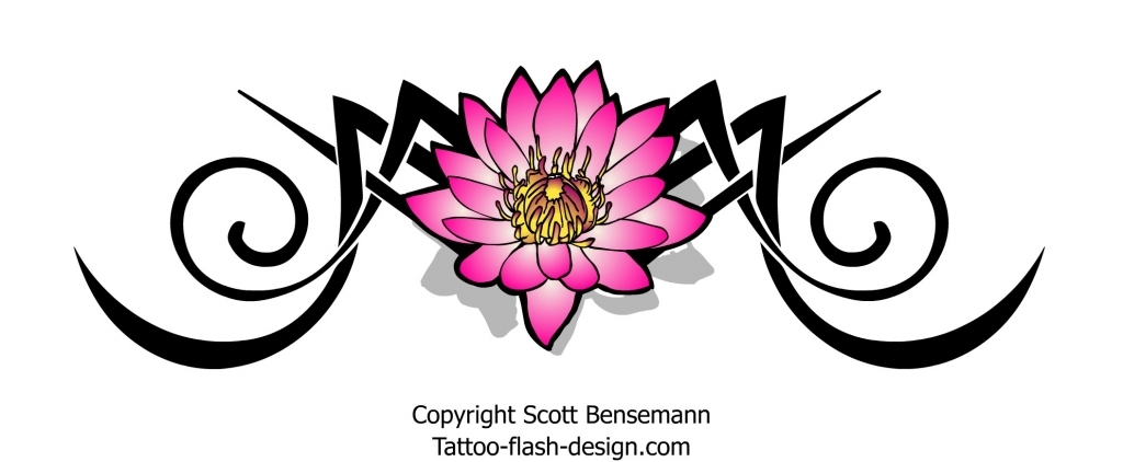 Lotus Flower Tribal Tattoo lotus flower tribal tattoo, lotus ...