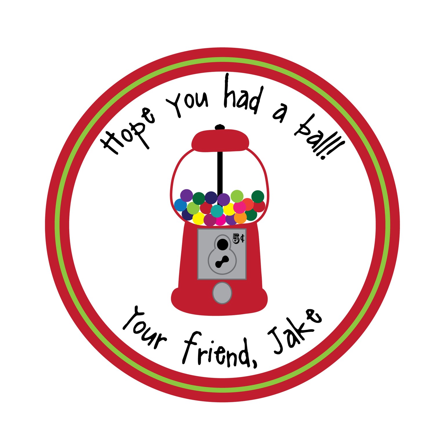 Empty gumball machine clipart