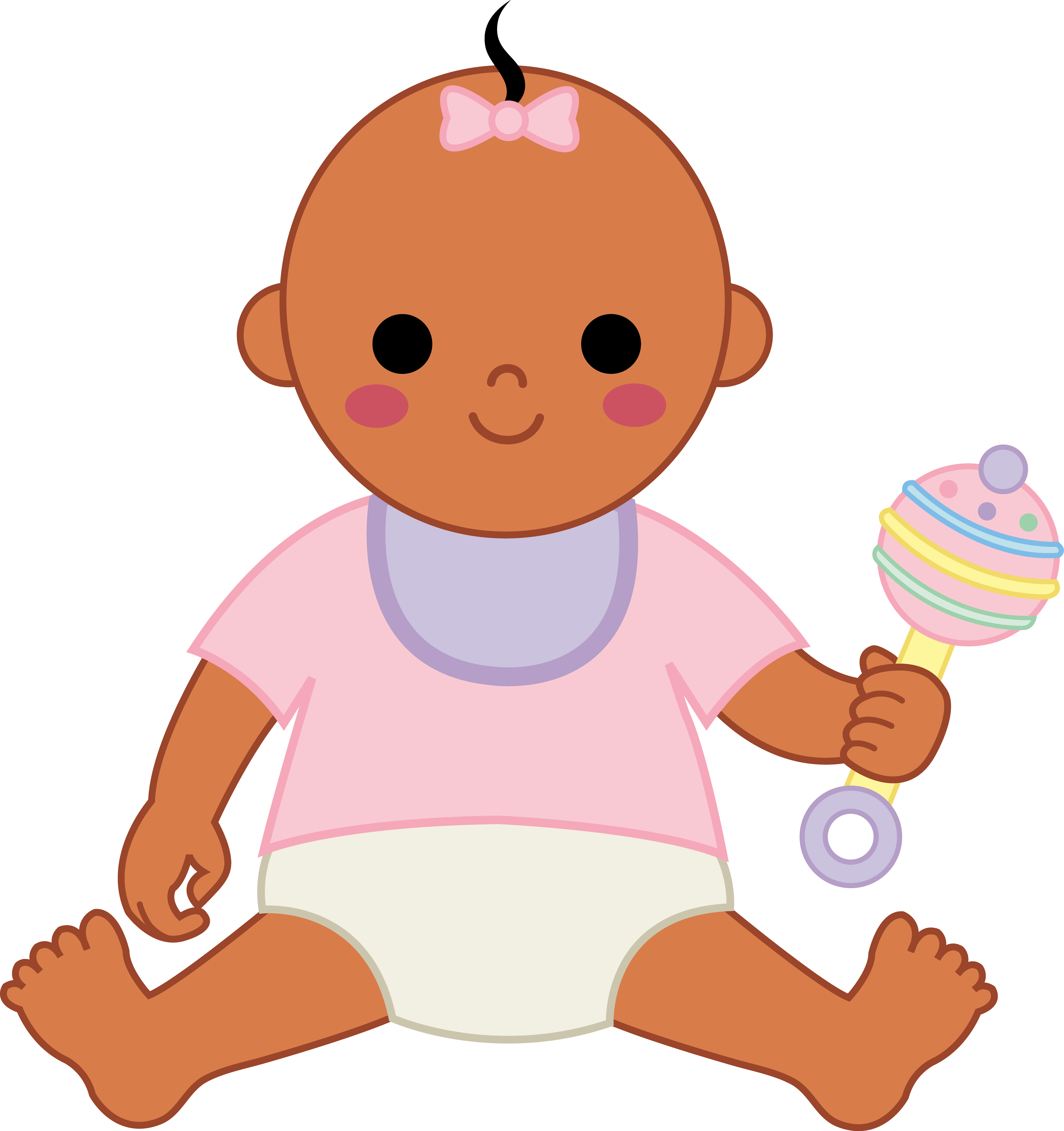 Cute Baby Girl Drawing - ClipArt Best