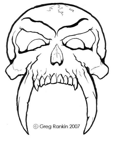 Cool Skull Drawing | Free Download Clip Art | Free Clip Art | on ...