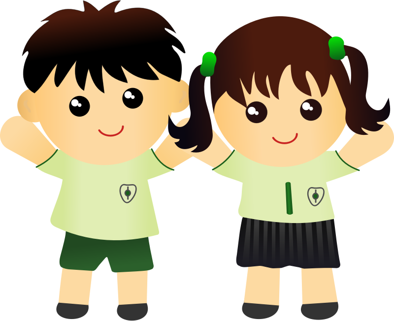 Girl School Uniform Clipart