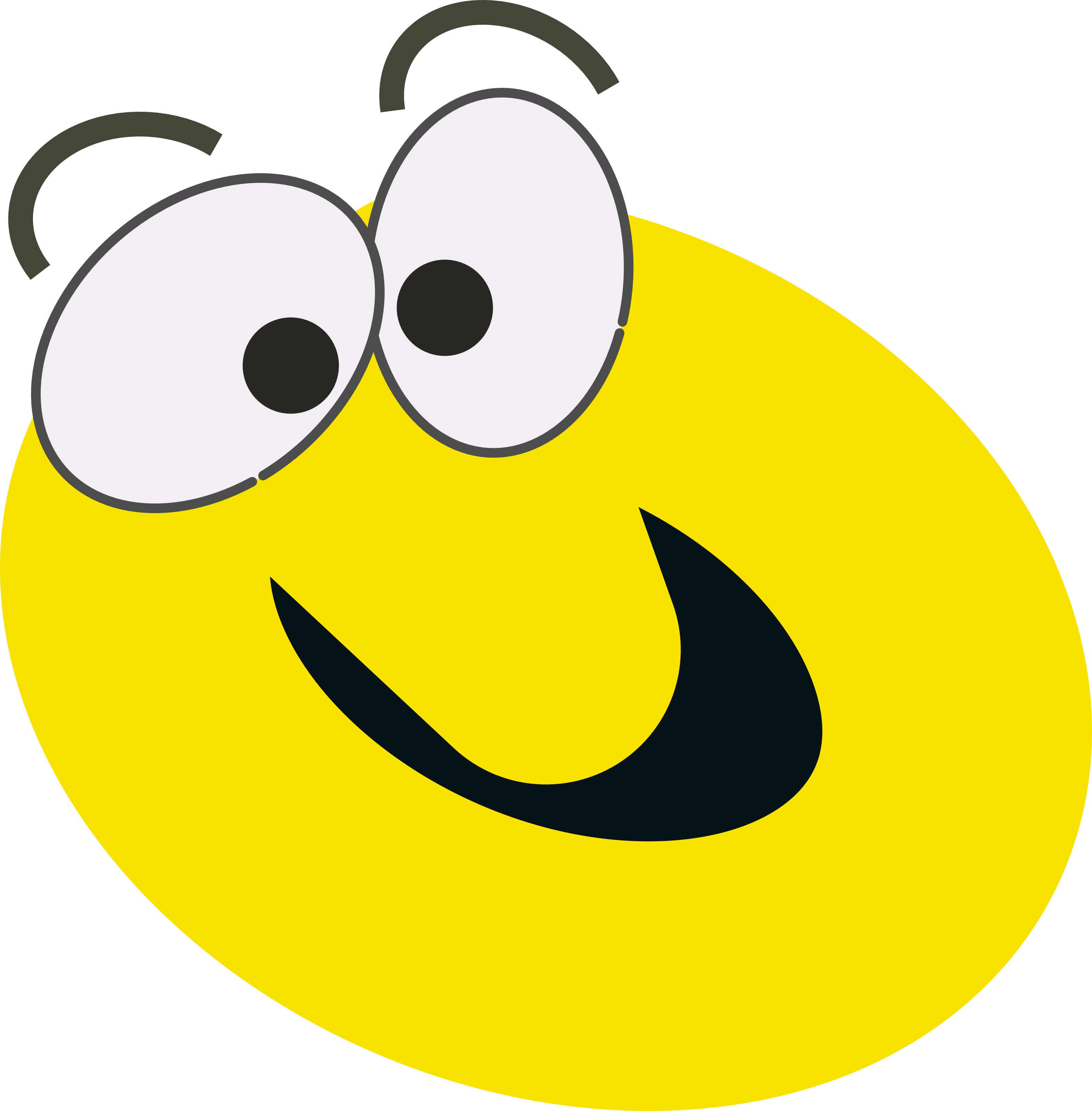 Happy face cartoon clipart