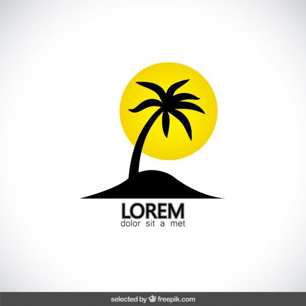 Palm tree logo Vector | Free Download