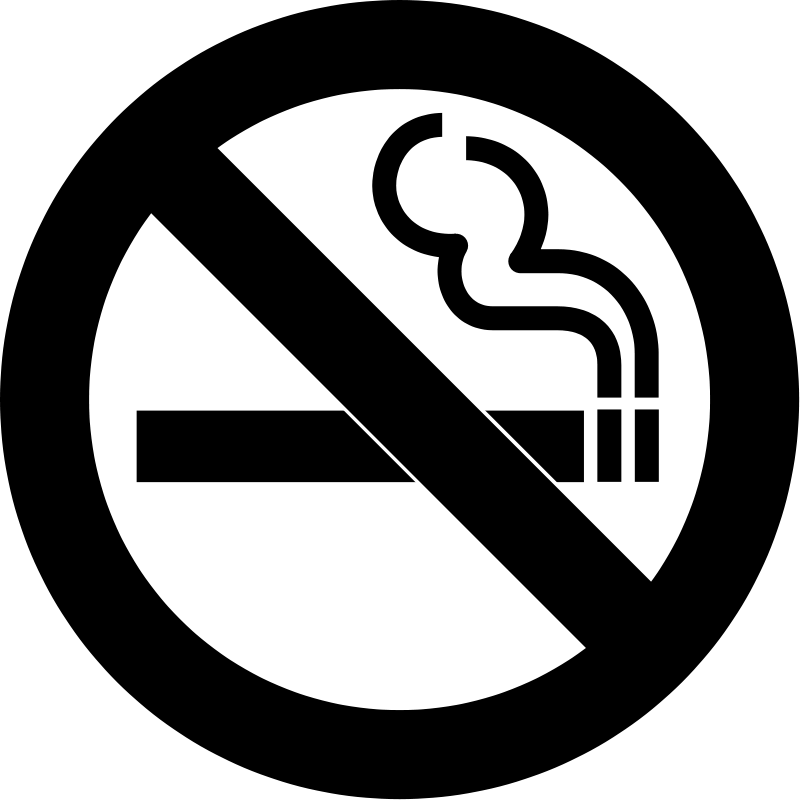 Clipart no smoking sign