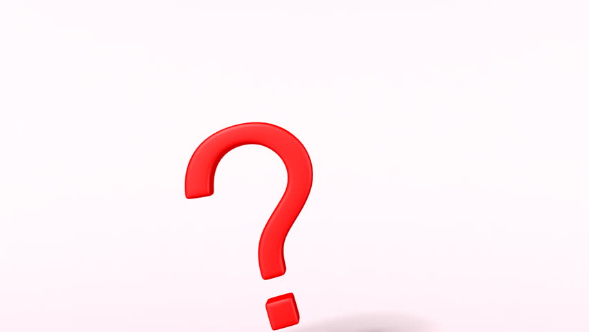 Question Marks, 3d Animation With Alpha-matte Stock Footage Video ...