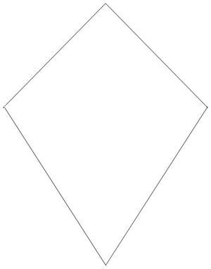 Best Photos of Kite Cut Out Pattern - Printable Kite Pattern ...