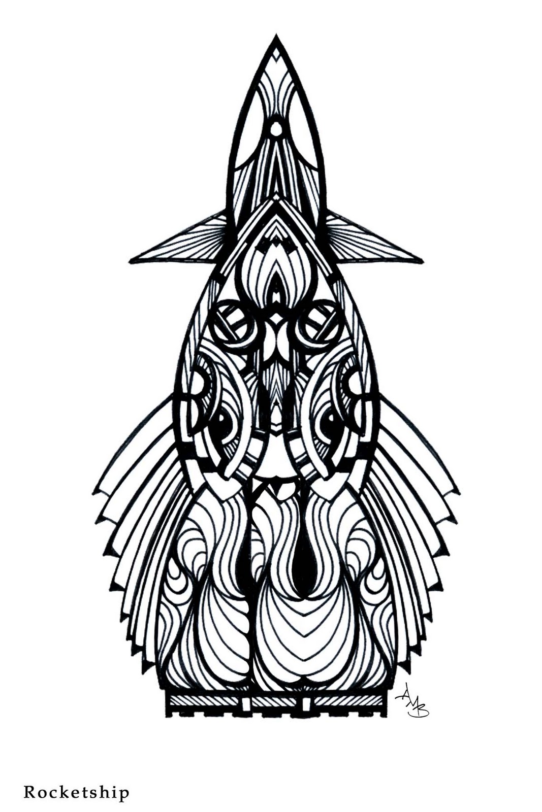 Rocket Ship Drawing | Free Download Clip Art | Free Clip Art | on ...