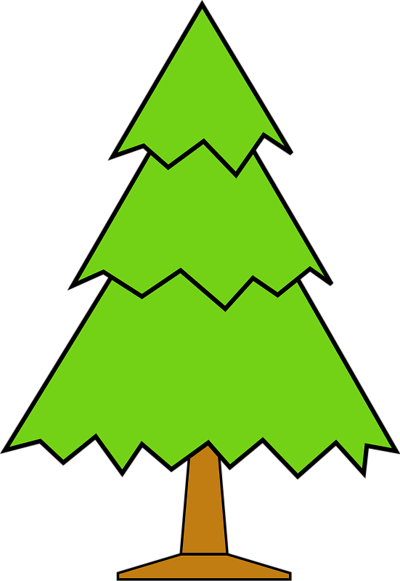 Plain Christmas Tree Clipart