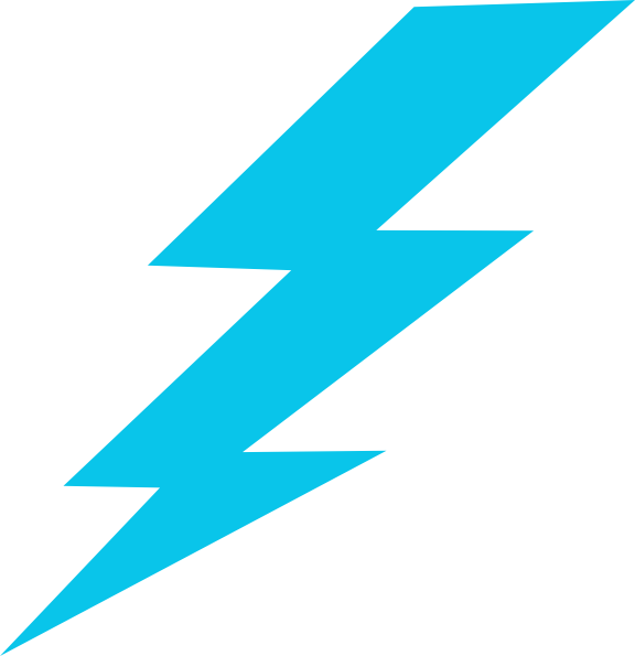 Blue Lightning Bolt Clipart - Free Clipart Images