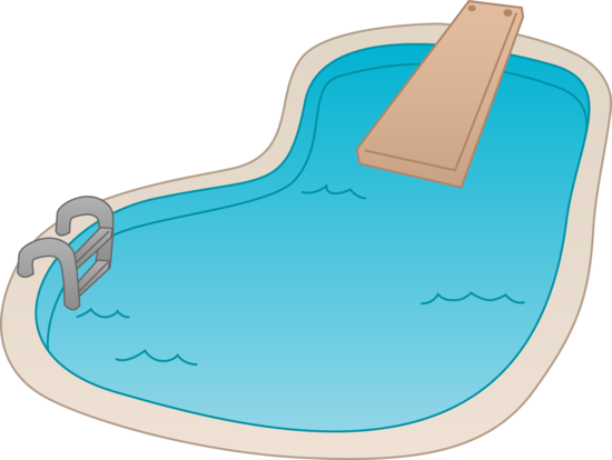 Cartoon swimming pool clipart