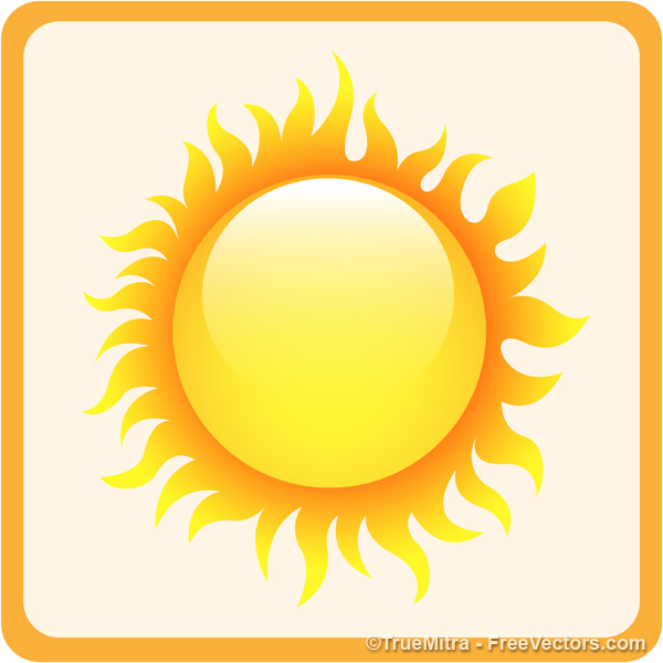 Free vector sun clipart