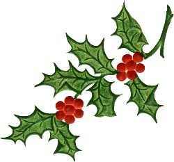 Free Christmas Clip Art Holly - Free Clipart Images