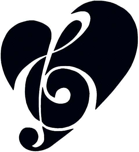 Music Heart Tattoo | Heart Tattoos ...