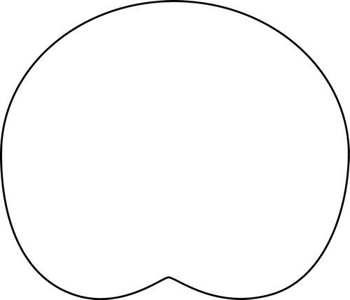 Lily Pad Outline Clipart
