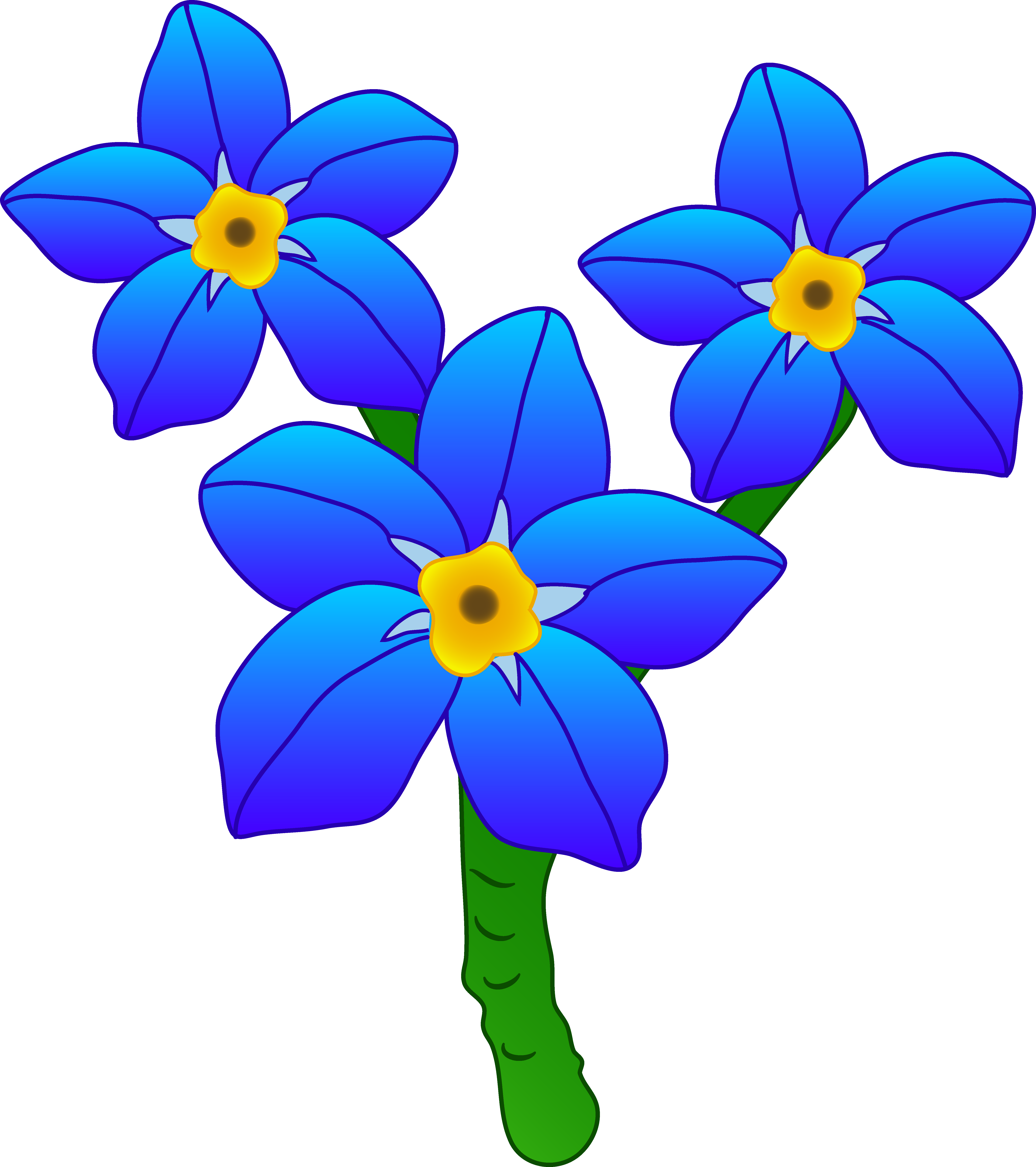 Forget Me Not Flower Clip Art