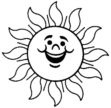 Sun Clip Art Black And White - Tumundografico