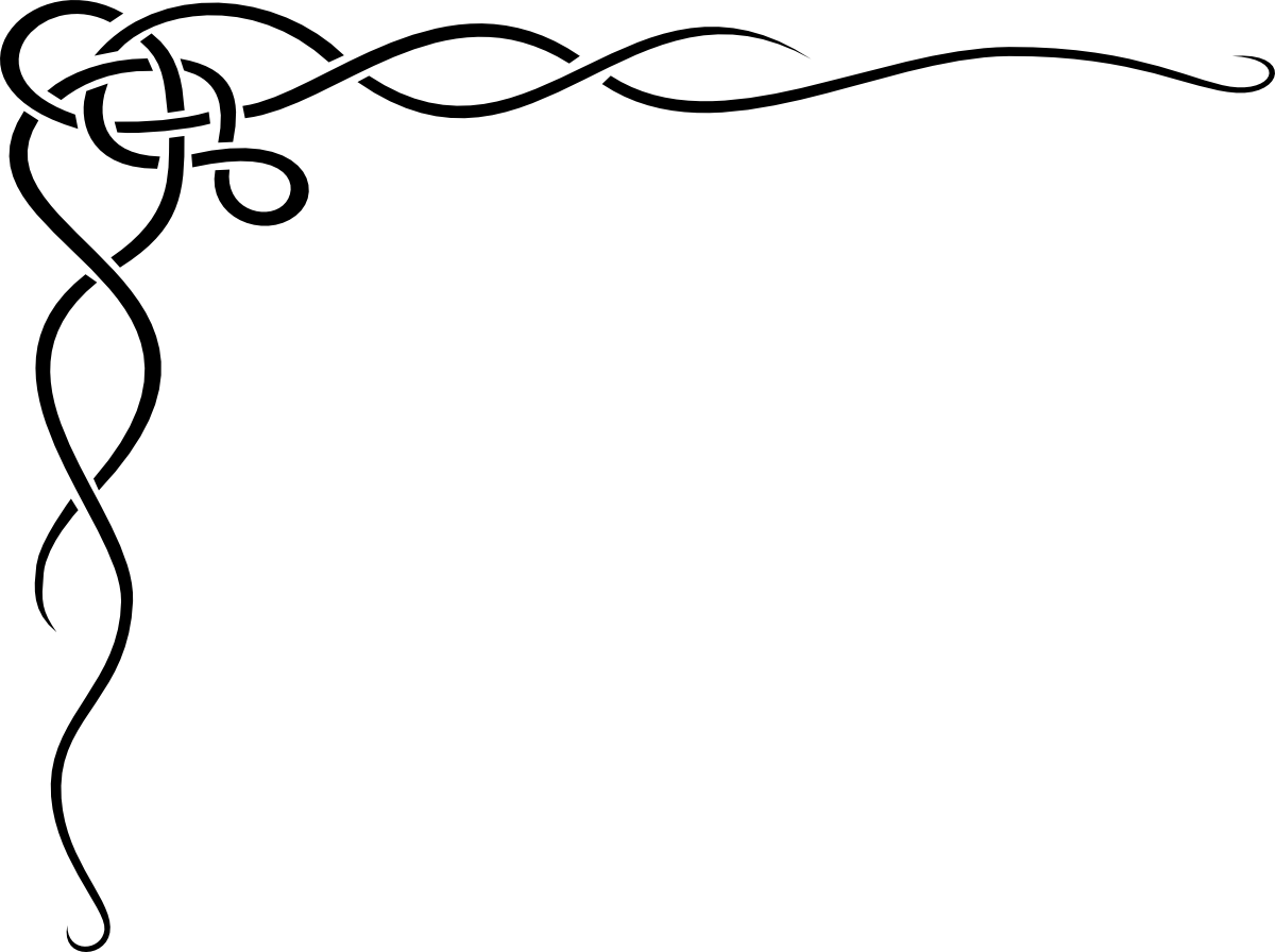 Corner border clipart free