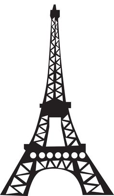 Black eiffel tower cartoon dromggo top clipart - Clipartix