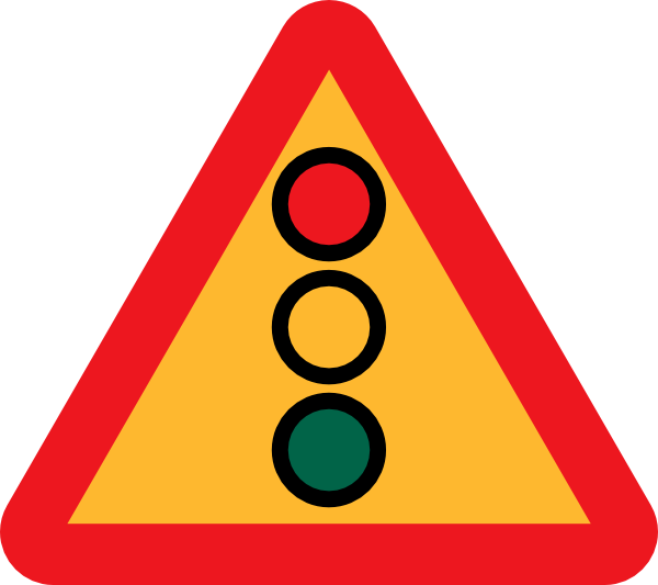 Traffic light signs clipart