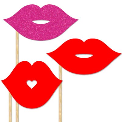 Best Photos of Printable Lips On A Stick - Red Lips Photo Booth ...